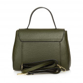 Geanta dama din piele naturala DiAmanti Salvini Verde Inchis